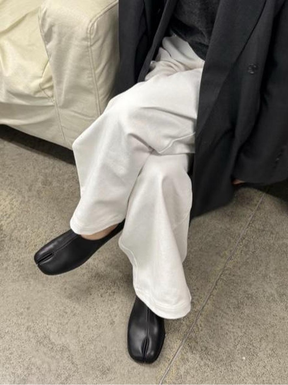 Maison Margiela Leather Tabi Loafers
